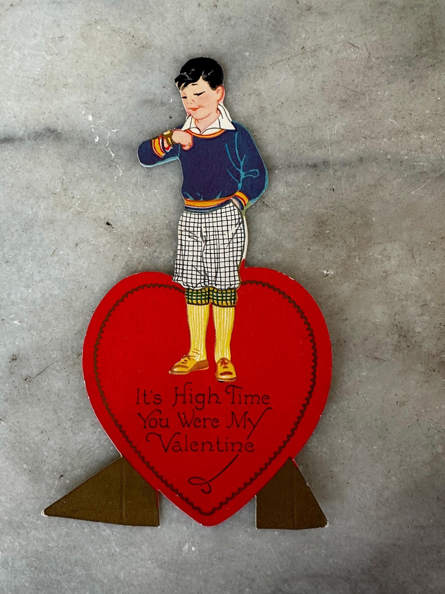 Vintage Valentine Cards Set: 1930s-40s Ephemera, Red Riding Hood & More