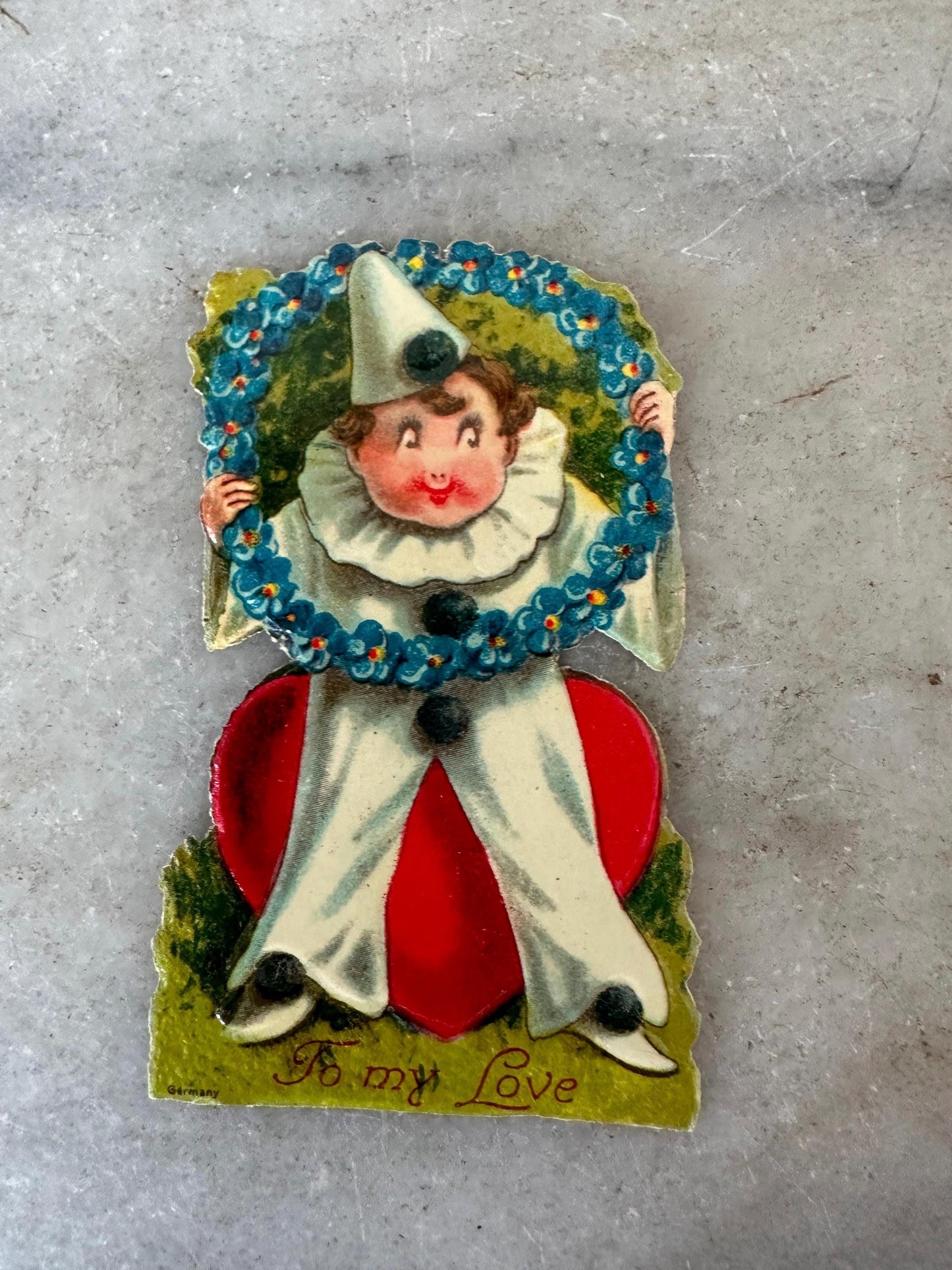 Vintage Valentine Cards Set: 1930s-40s Ephemera, Red Riding Hood & More