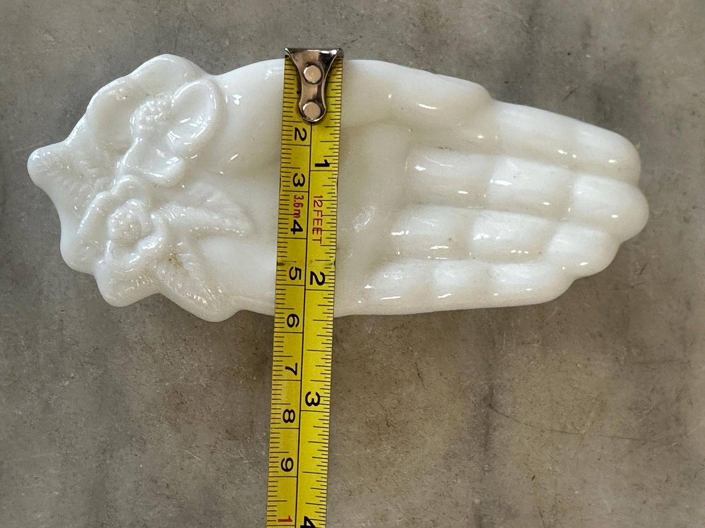 Vintage Avon Milk Glass Hand with Flowers by the Palm