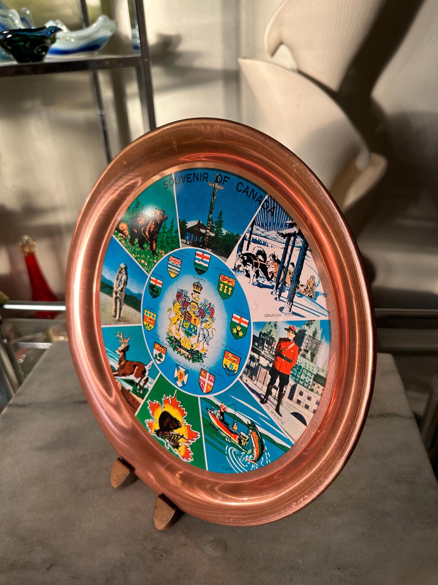 Vintage Souvenir Tray, Canada
