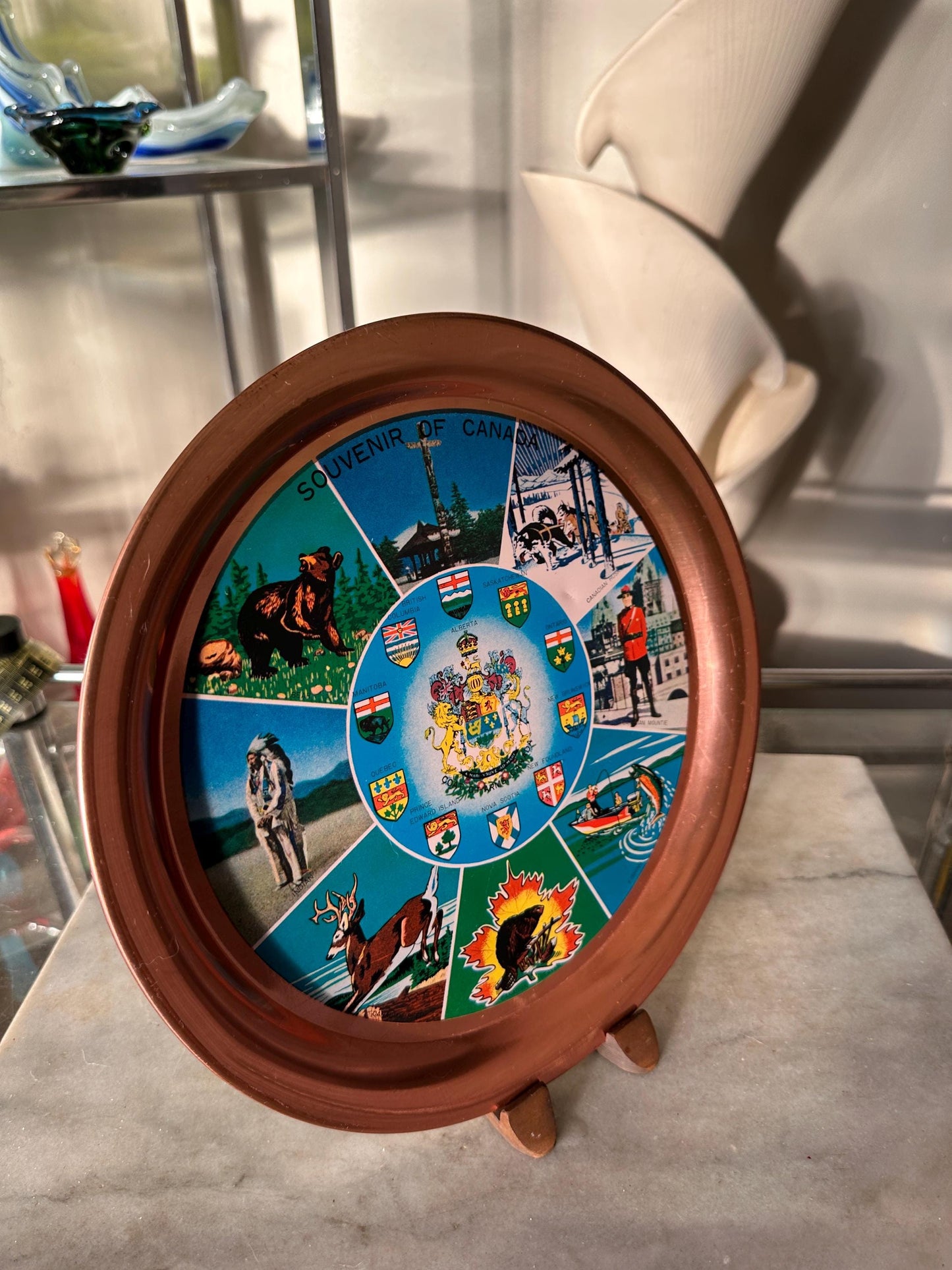 Vintage Souvenir Tray, Canada
