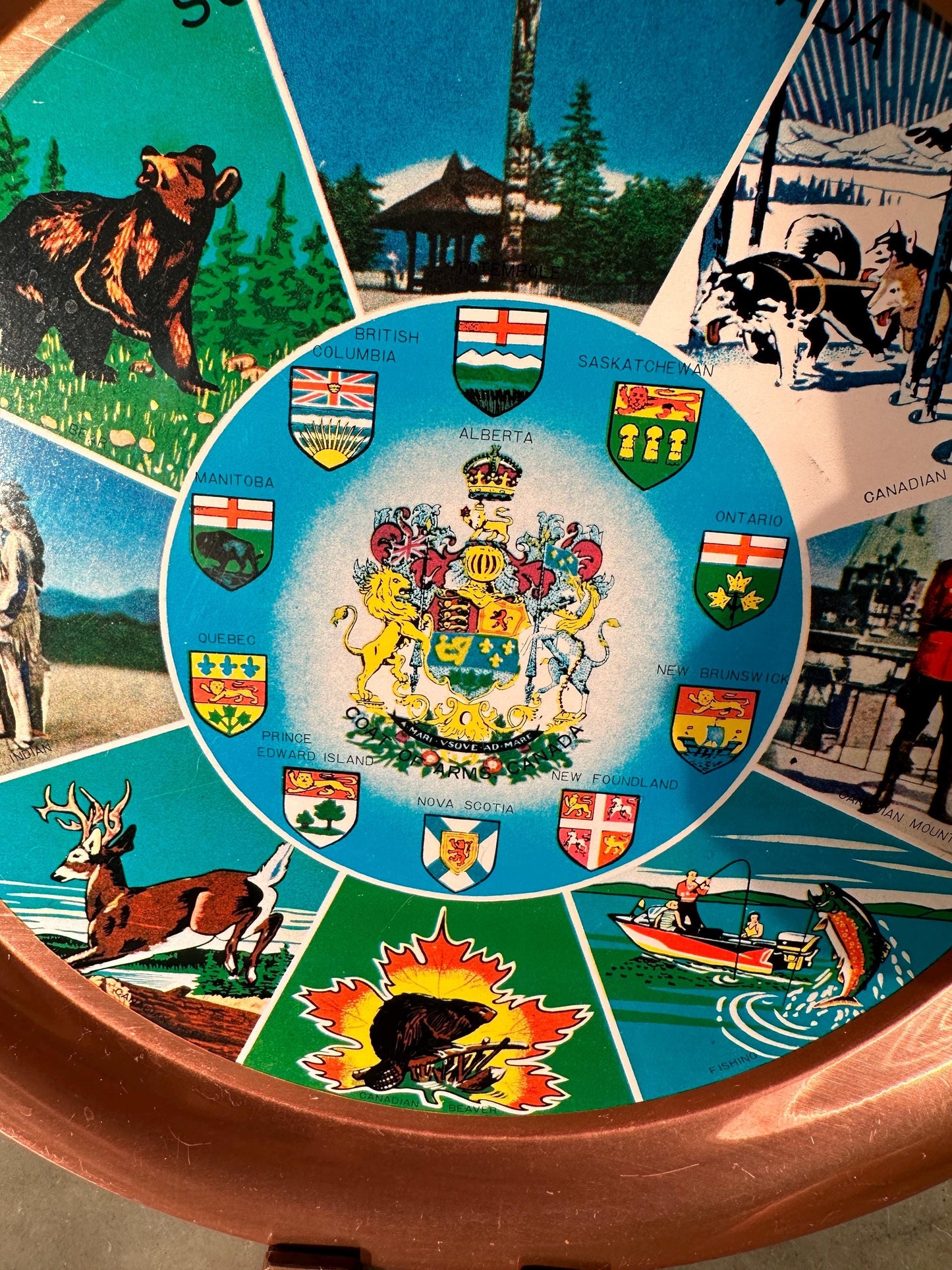 Vintage Souvenir Tray, Canada
