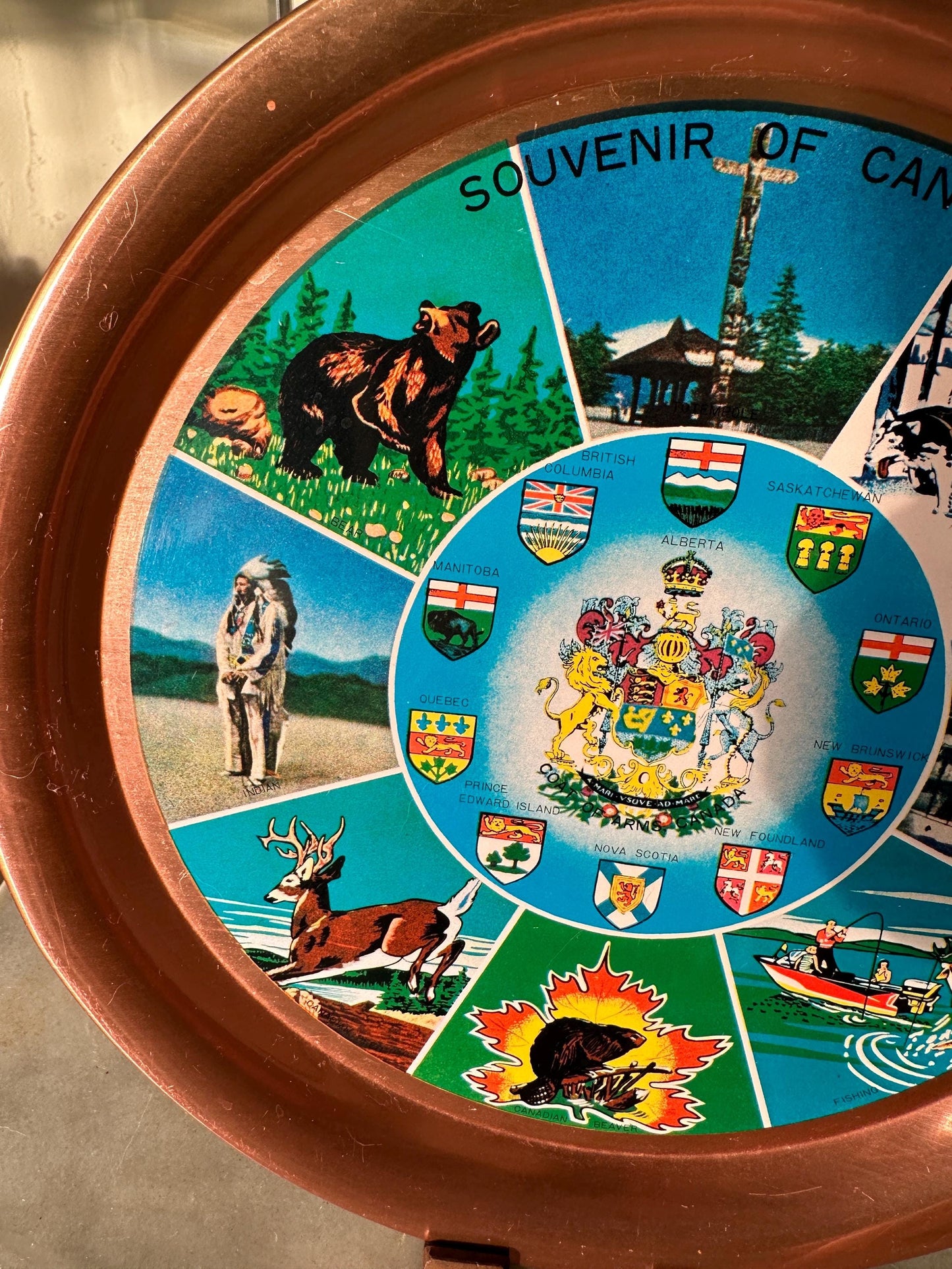 Vintage Souvenir Tray, Canada
