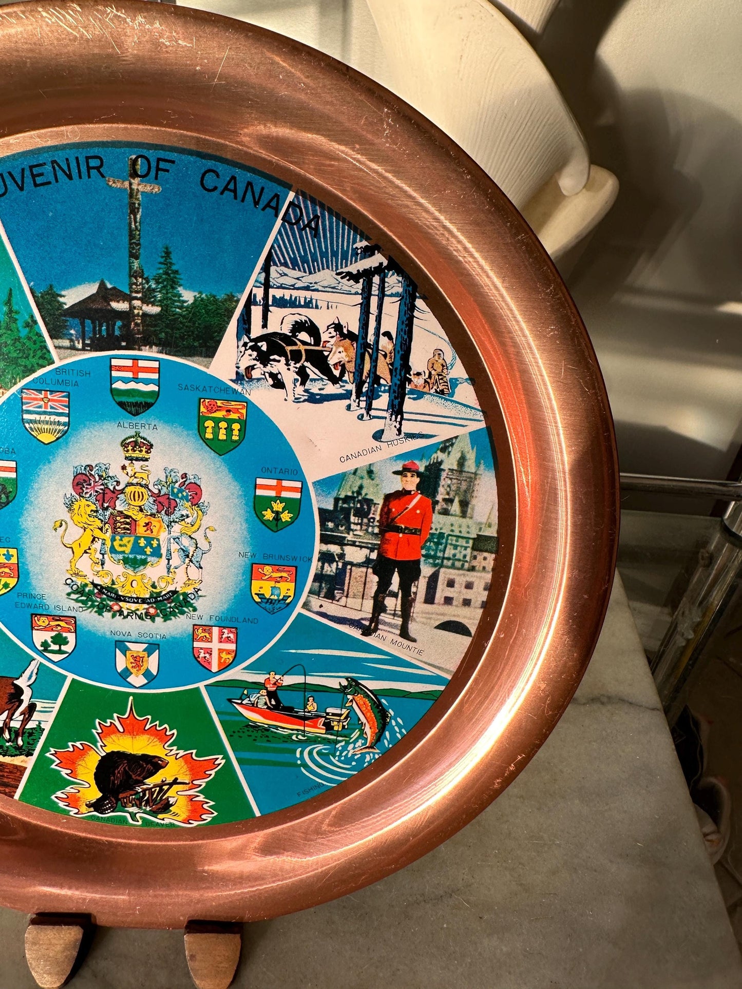 Vintage Souvenir Tray, Canada