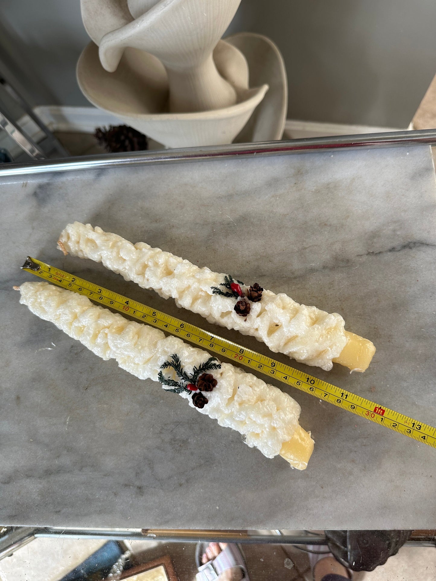 Vintage Penn Christmas Taper Candles Set - 1950s Original Box