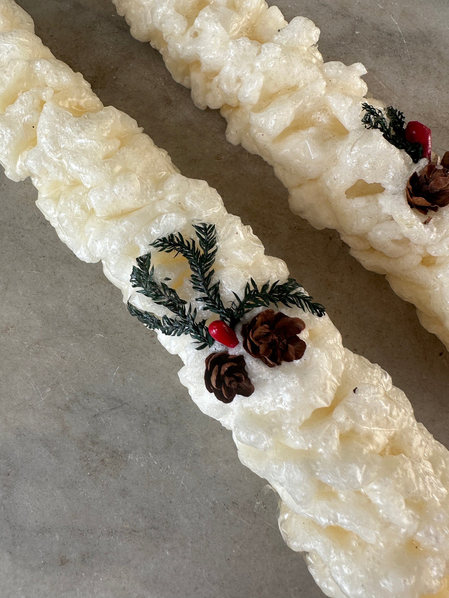 Vintage Penn Christmas Taper Candles Set - 1950s Original Box