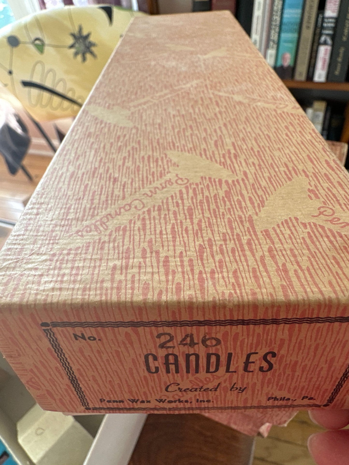 Vintage Penn Christmas Taper Candles Set - 1950s Original Box