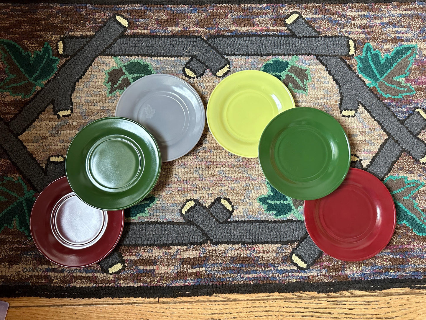 Vintage Hazel-Atlas Moderntone Tableware Dinner Service for Six - Original Box + Serving Platter