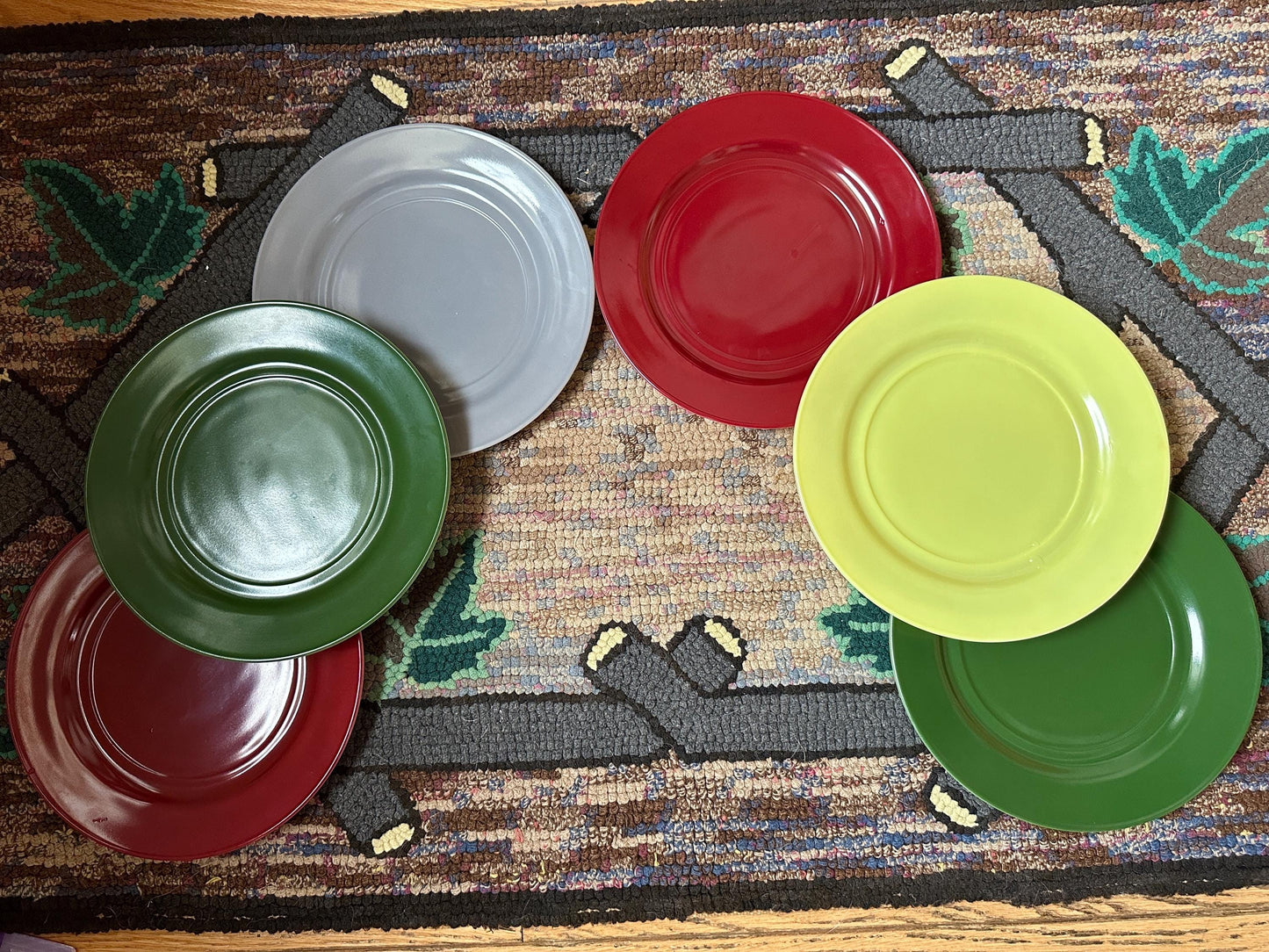 Vintage Hazel-Atlas Moderntone Tableware Dinner Service for Six - Original Box + Serving Platter