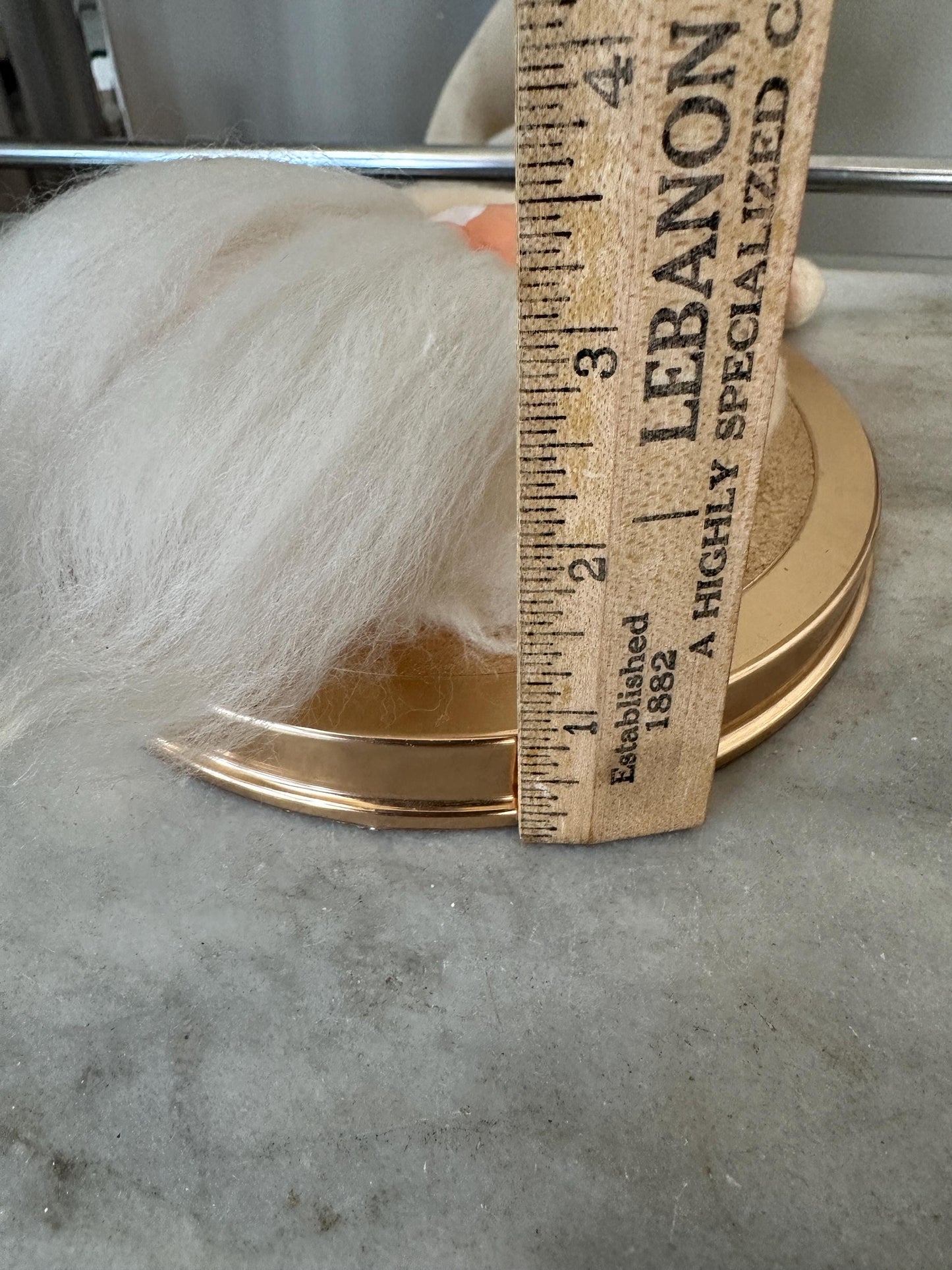 Vintage Kitschy Santa Wreath: Rubber Face, Spun Cotton Beard (For Display Only)