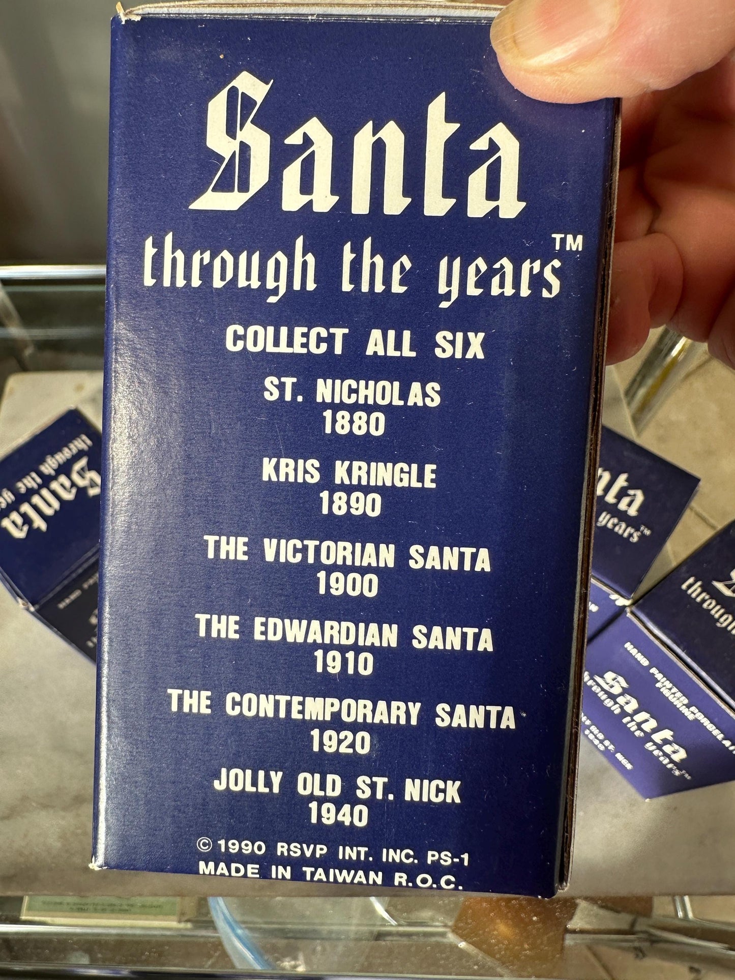 Vintage Santa Figurines Set: RSVP International, 1880-1940, Boxed
