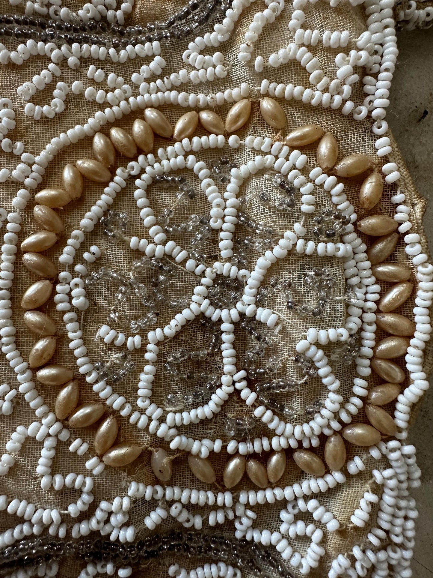 Antique Gatsby Era Beaded Belt Clutch Bag