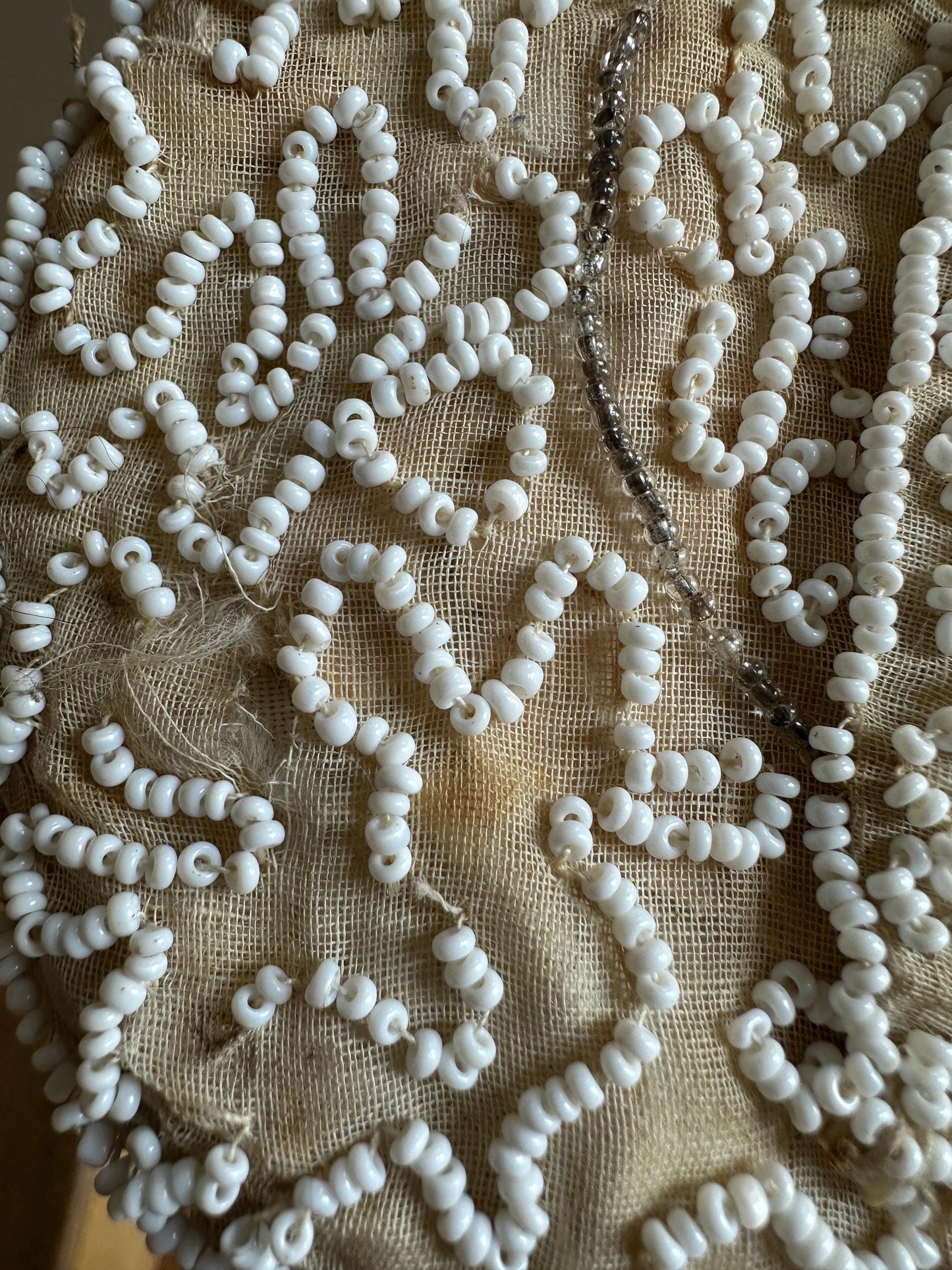 Antique Gatsby Era Beaded Belt Clutch Bag