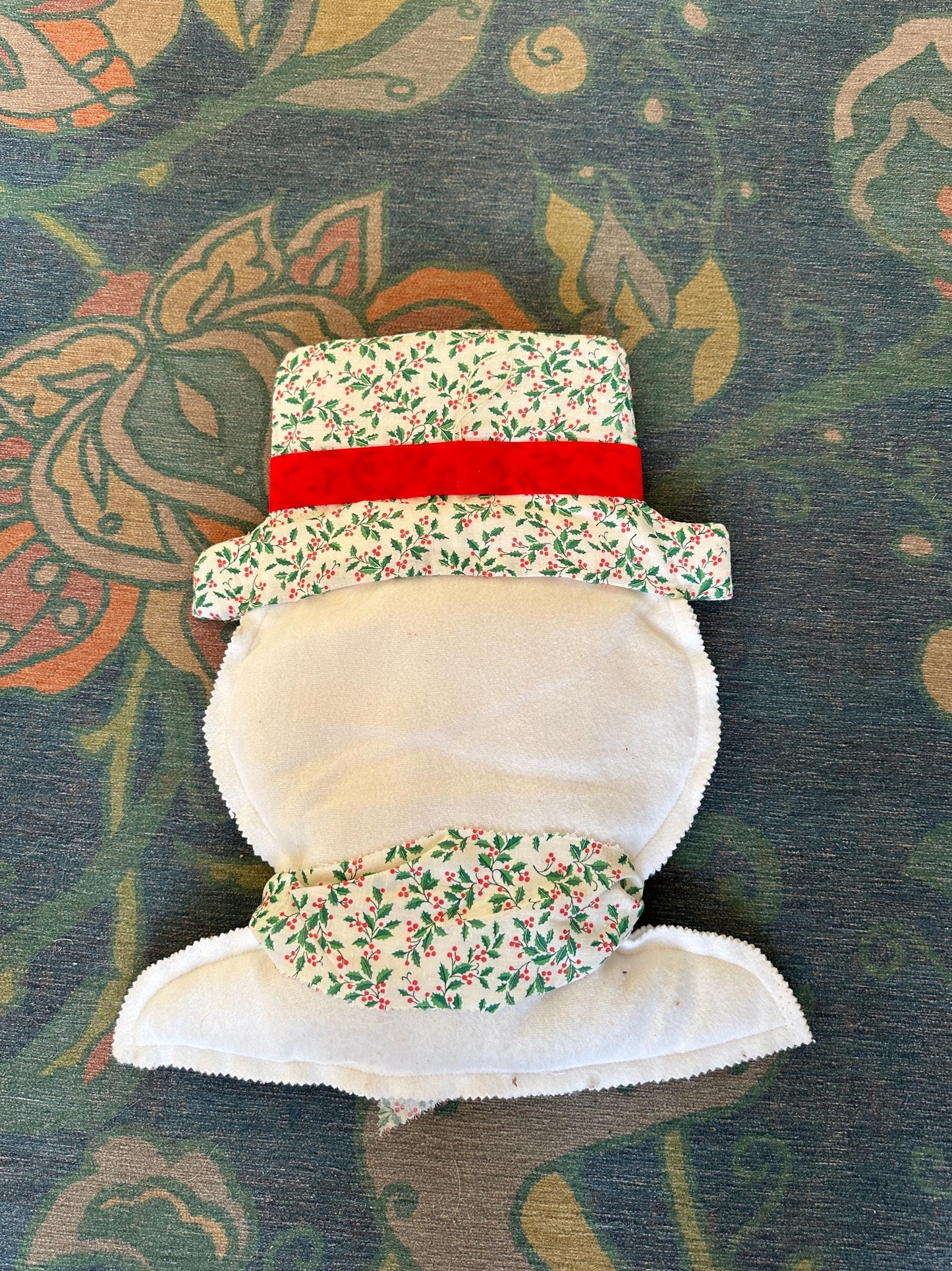 Vintage Hand-crafted Snowman Wall Hangjng | Kitschy Christmas | Retro Snowman