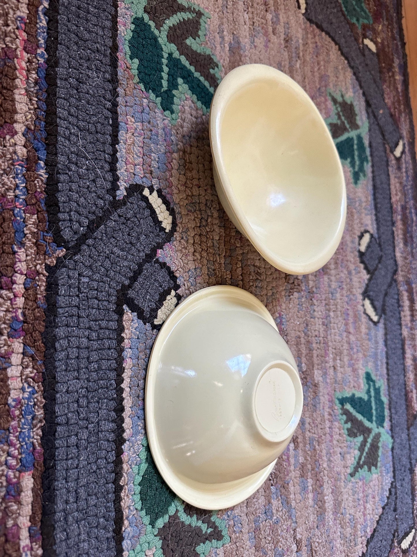 Vintage BOONTON WARE Melamine Cereal Bowl 1307-12, White - Set of 2