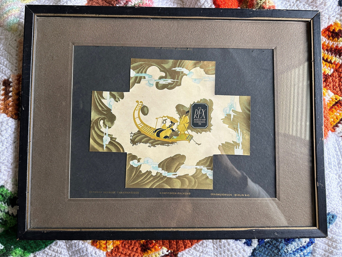 Herbert Thannhaeuser Art Deco Japanese Landscape Framed Print