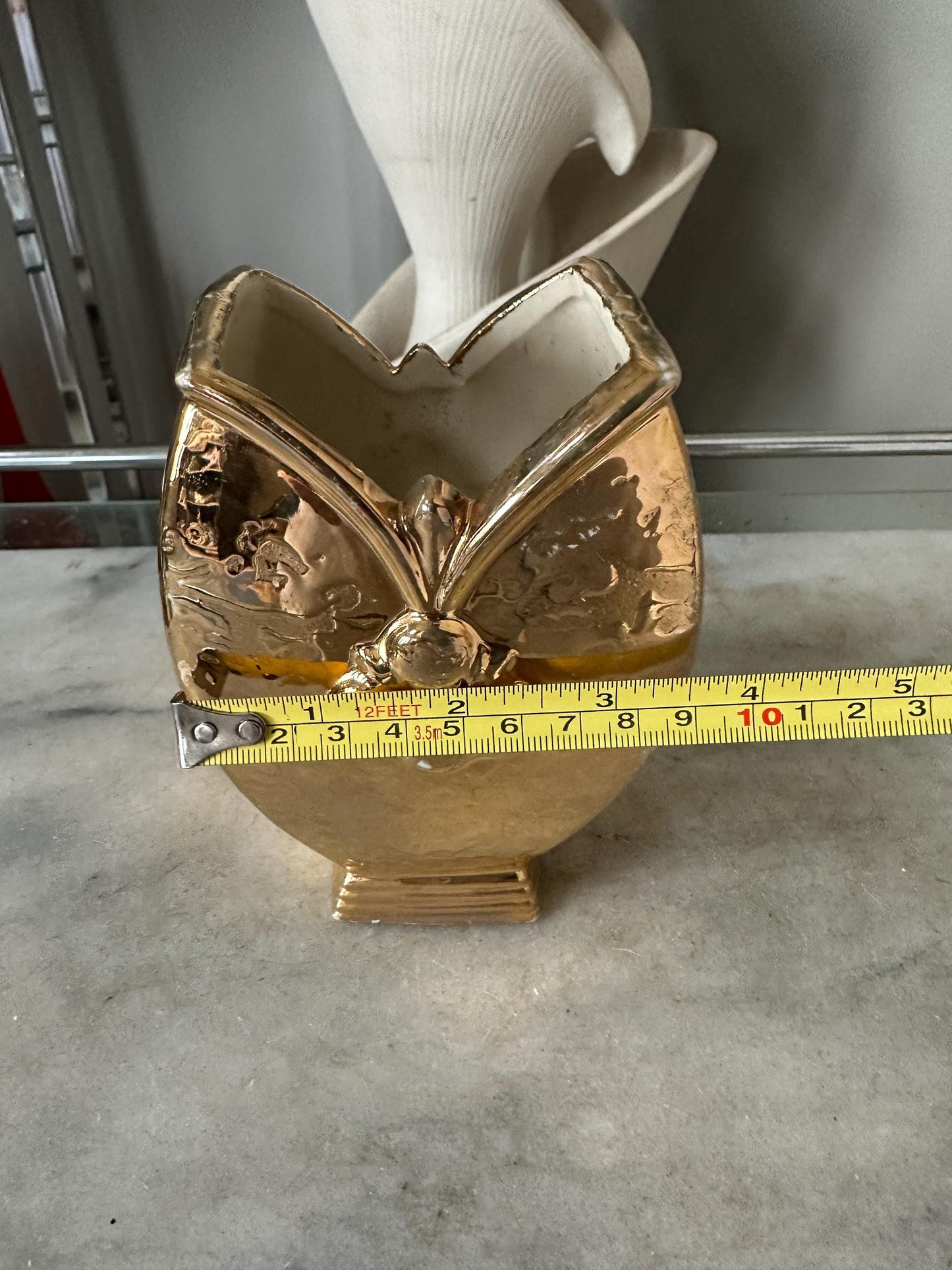 Vintage Savoy 22k Weeping Gold Vase