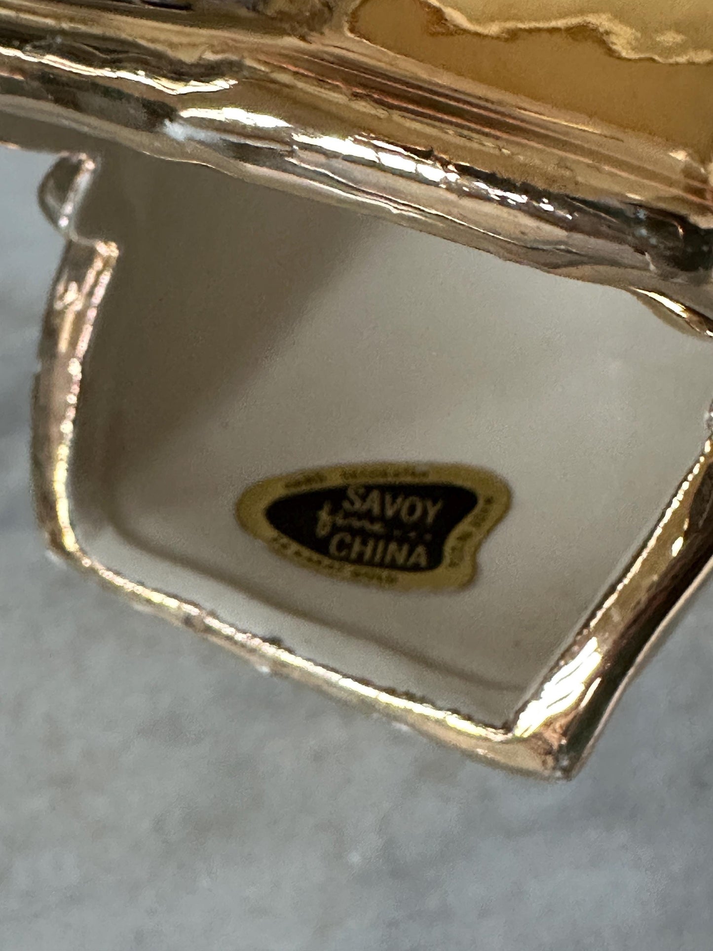 Vintage Savoy 22k Weeping Gold Vase