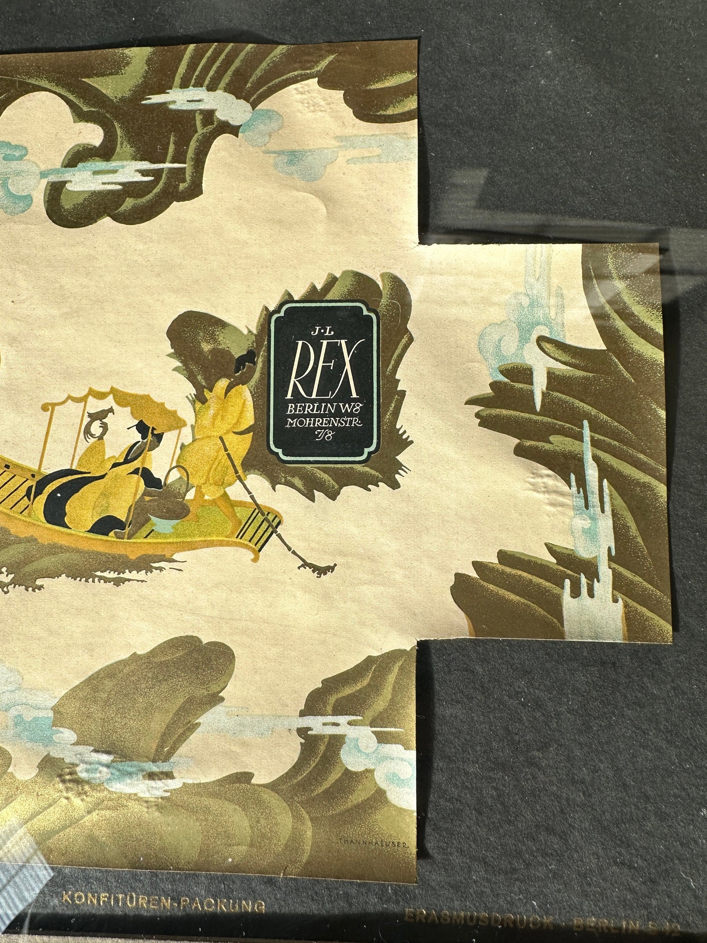 Herbert Thannhaeuser Art Deco Japanese Landscape Framed Print