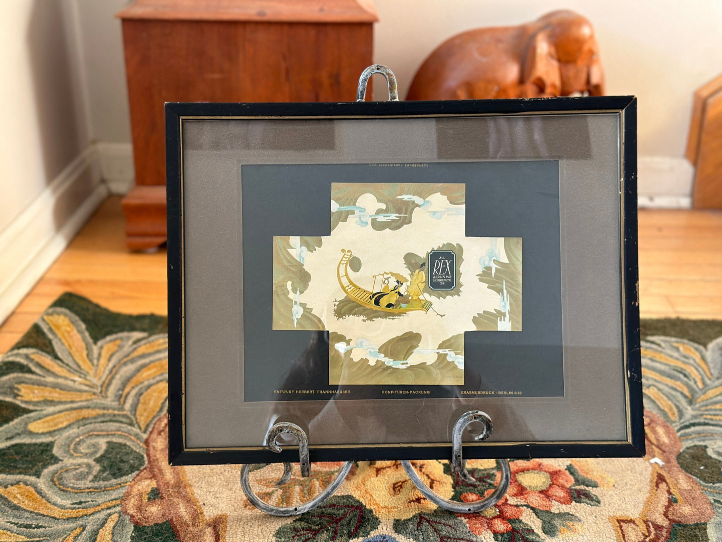 Herbert Thannhaeuser Art Deco Japanese Landscape Framed Print