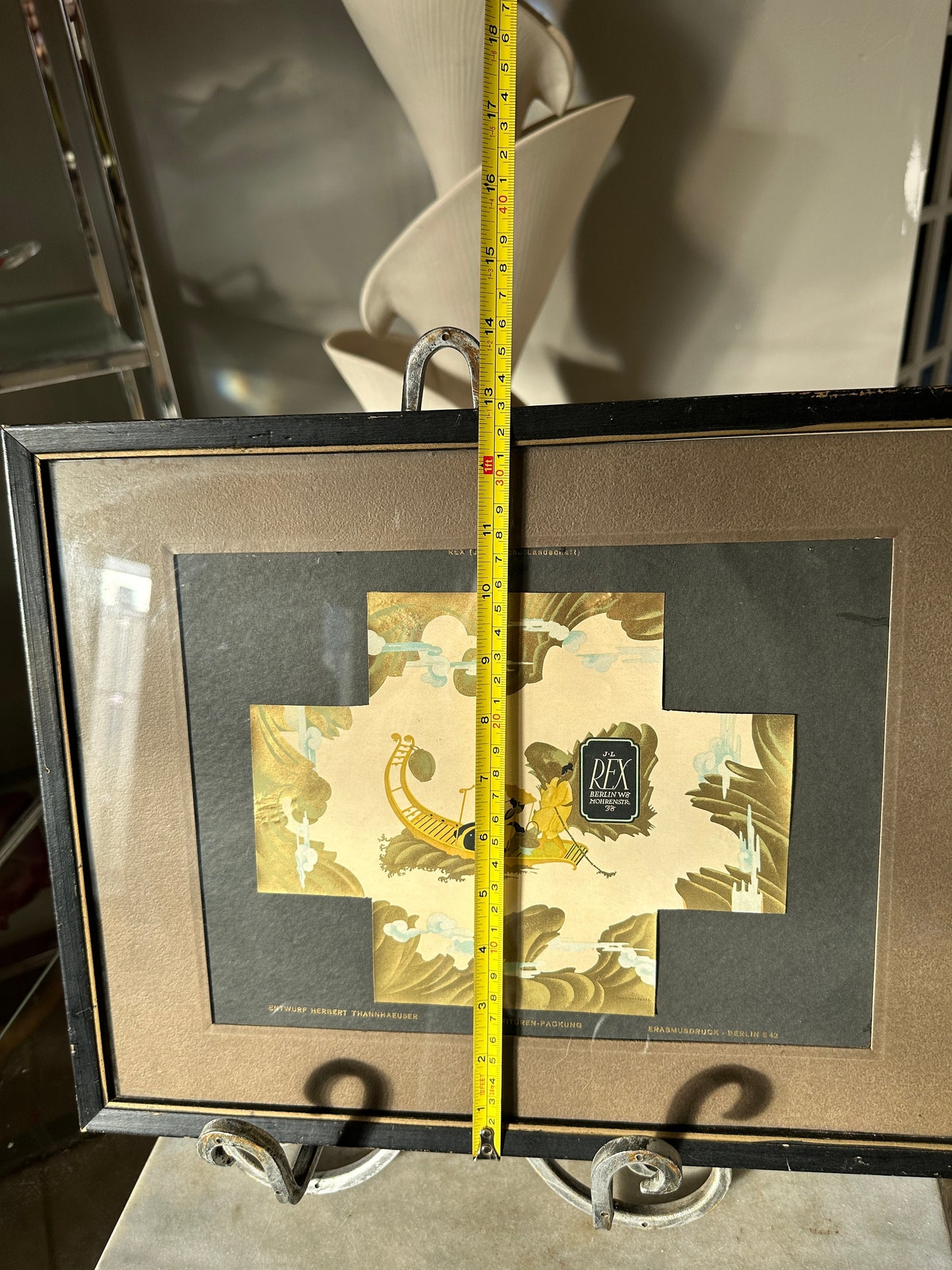 Herbert Thannhaeuser Art Deco Japanese Landscape Framed Print