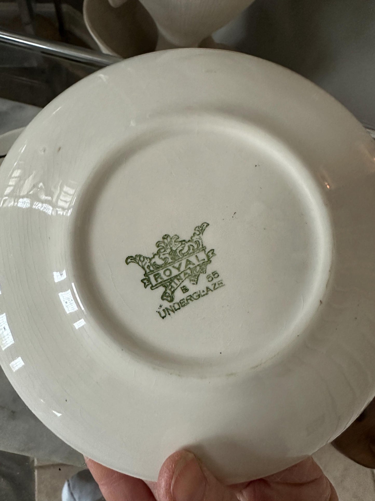 Vintage Royal China Coffee Set: Rooster Weather Vane, MCM Kitchen (2 EA)