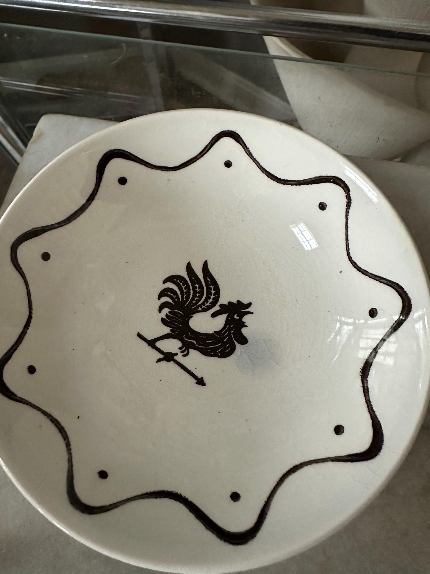 Vintage Royal China Coffee Set: Rooster Weather Vane, MCM Kitchen (2 EA)