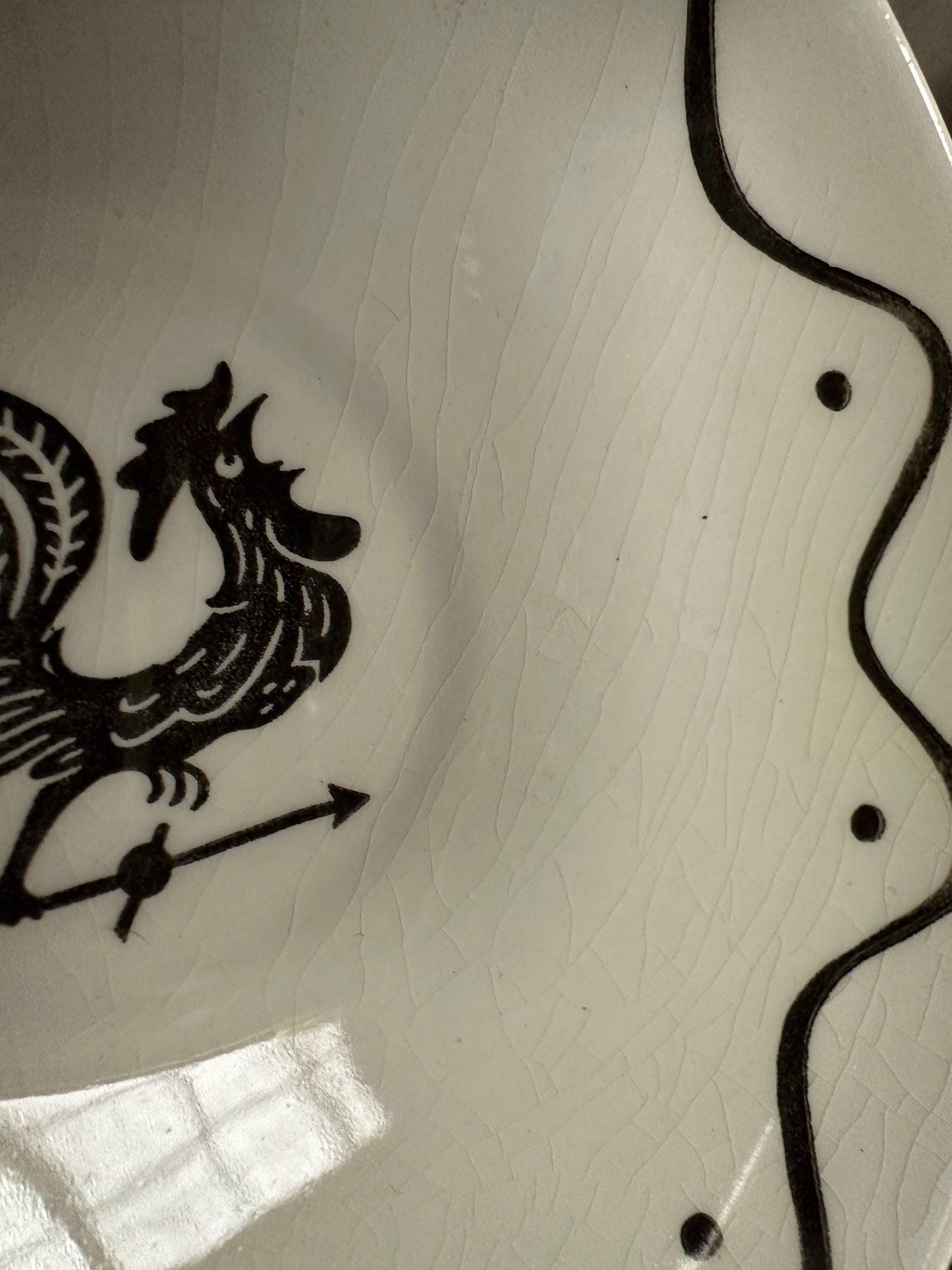Vintage Royal China Coffee Set: Rooster Weather Vane, MCM Kitchen (2 EA)