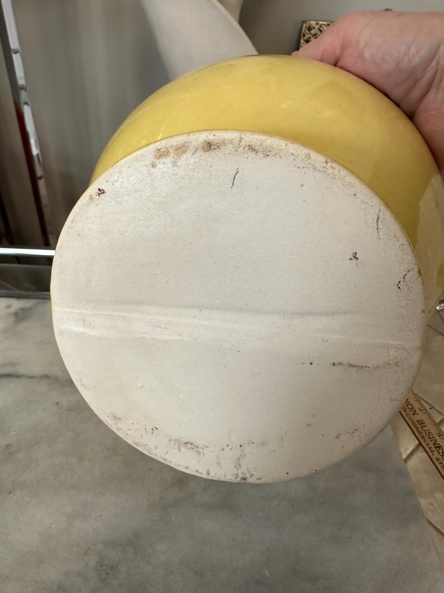 Vintage Fredericksburg Art Pottery #201 USA Urn Planter Scalloped Swan Handled