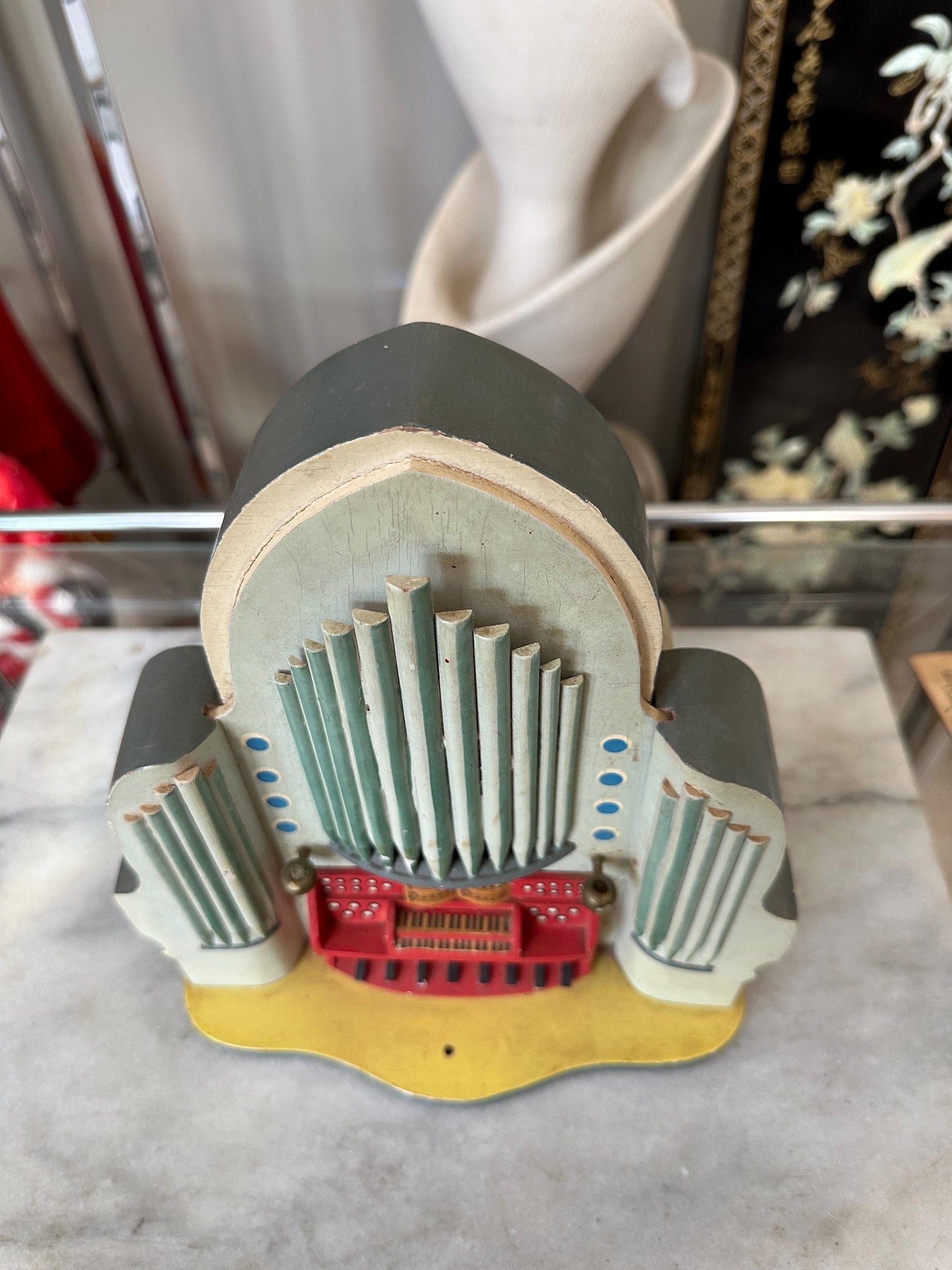 Antique Steinbach Thorens Disc Music Box: O Little Town of Bethlehem