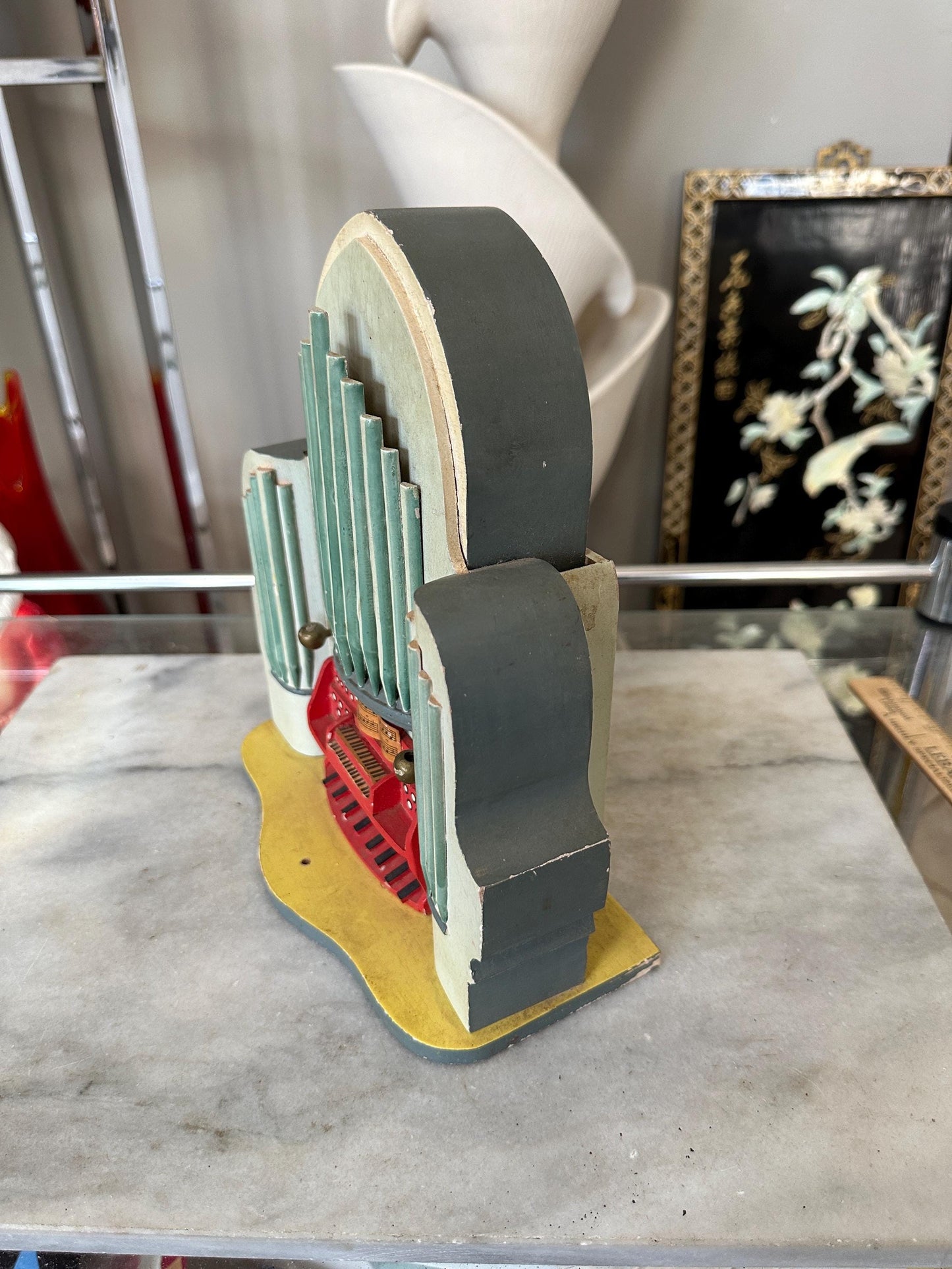 Antique Steinbach Thorens Disc Music Box: O Little Town of Bethlehem