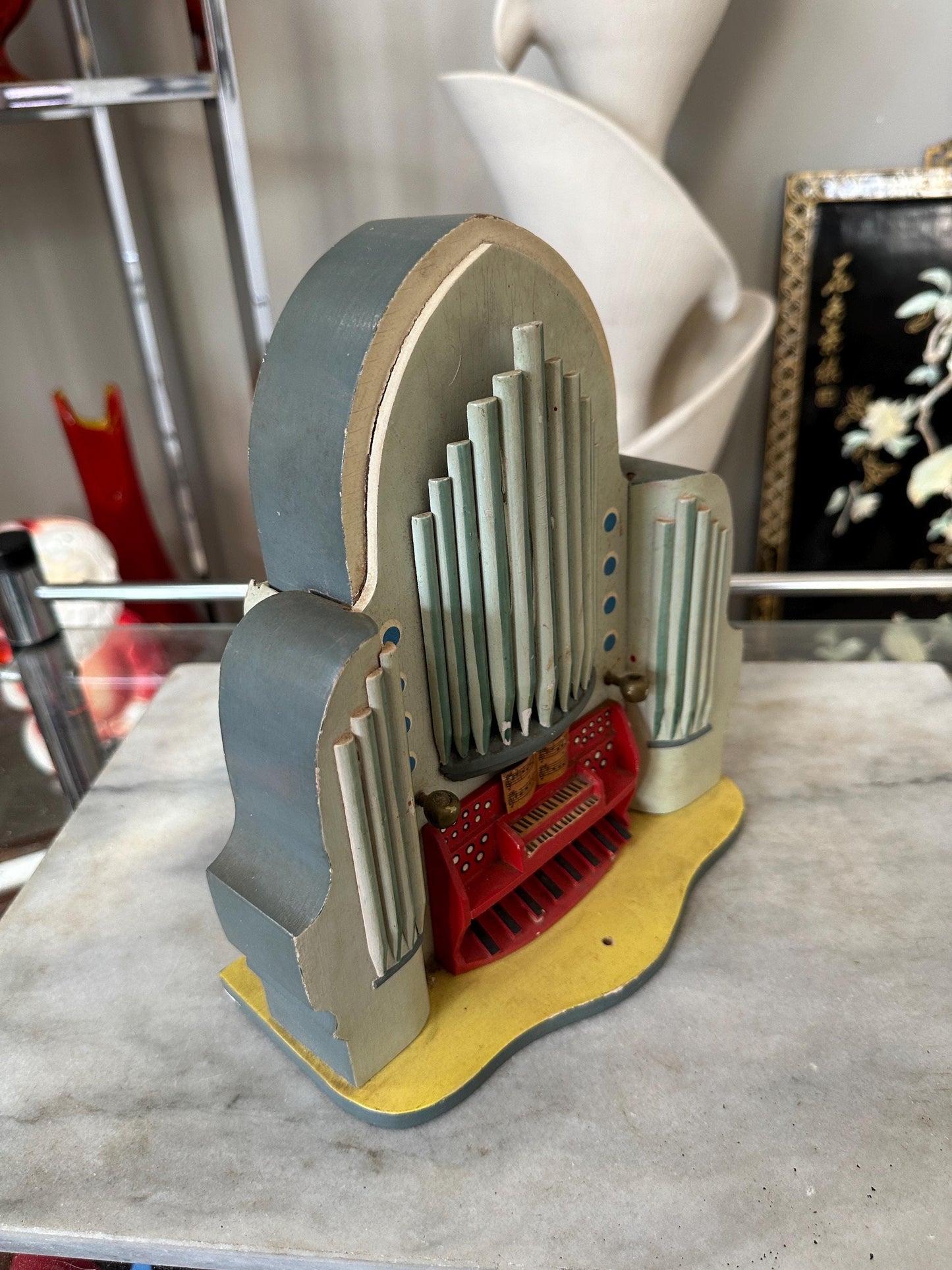 Antique Steinbach Thorens Disc Music Box: O Little Town of Bethlehem