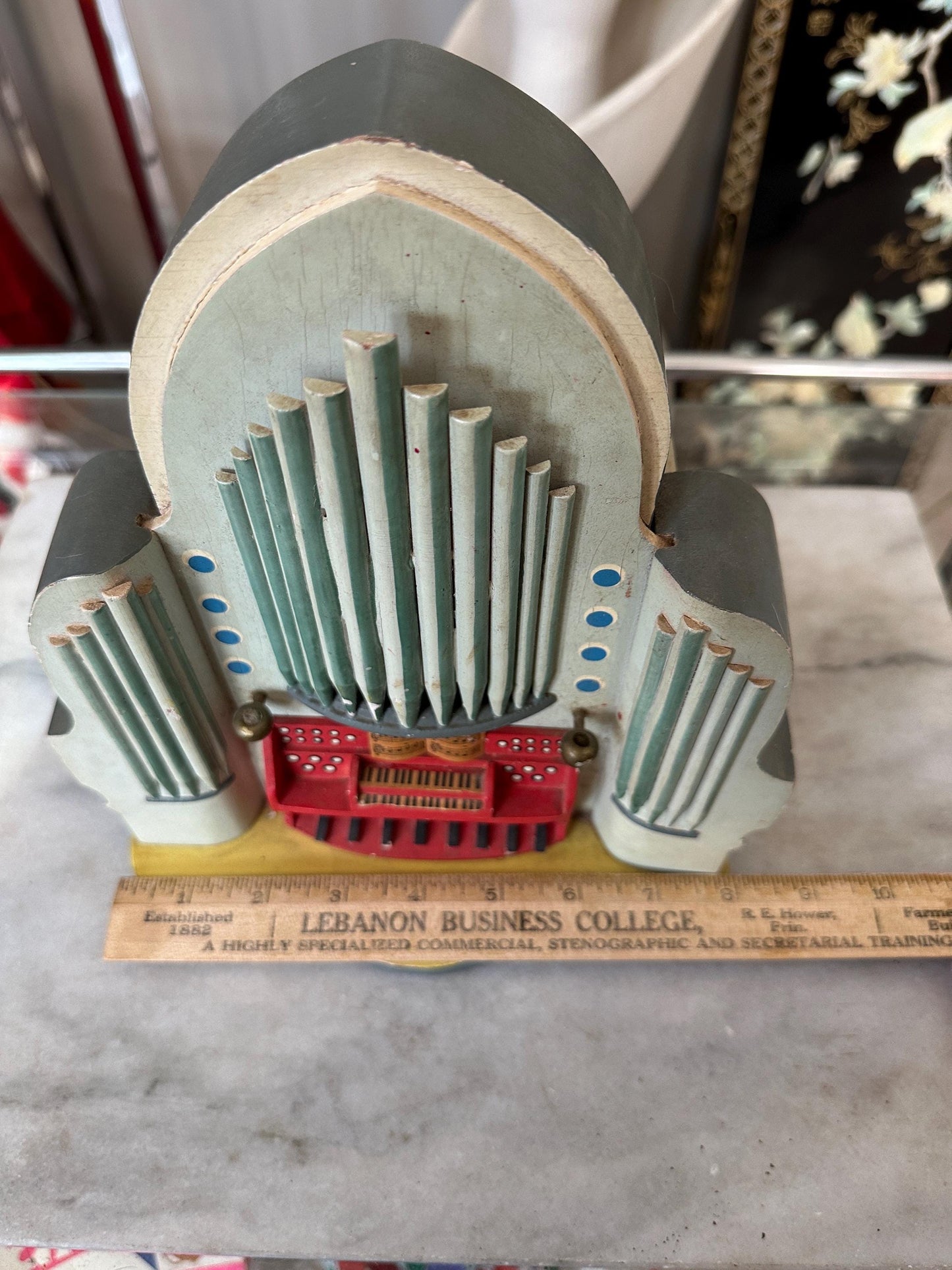 Antique Steinbach Thorens Disc Music Box: O Little Town of Bethlehem