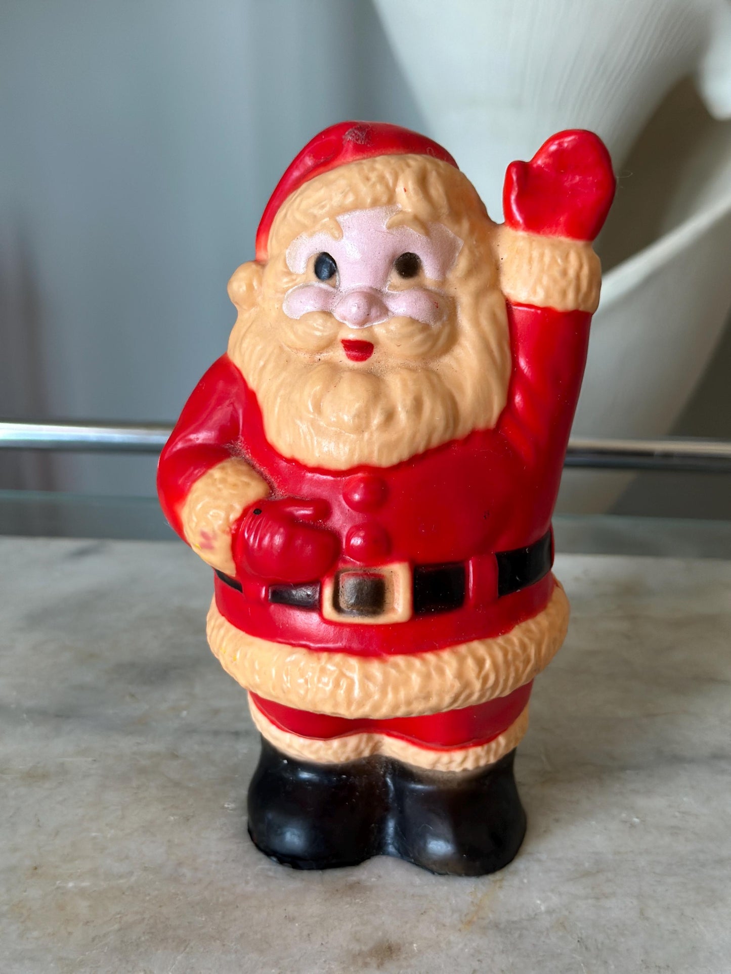 Kitschy Vintage Santa Squeak Toy, Sanitoy Co. of NY Collectible