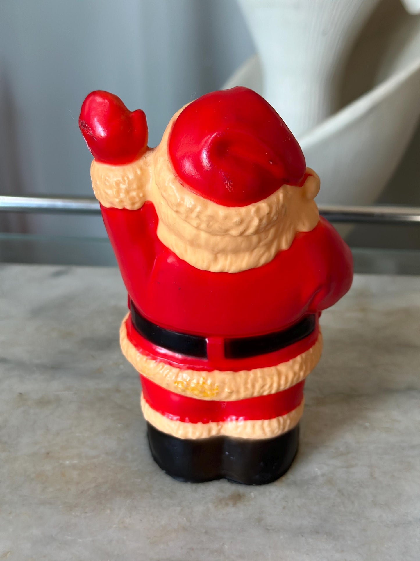 Kitschy Vintage Santa Squeak Toy, Sanitoy Co. of NY Collectible