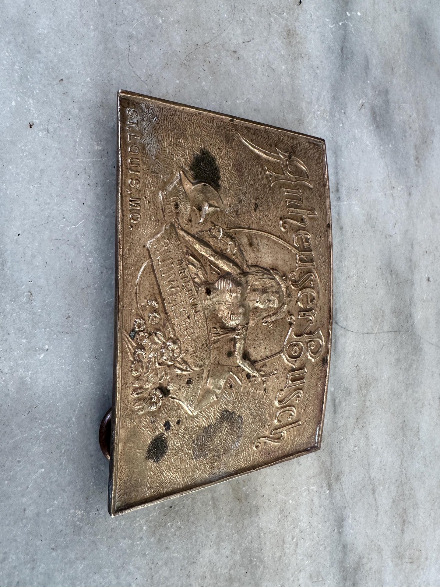 Anheuser Busch Budweiser Beer Sexy Woman Vintage Belt Buckle