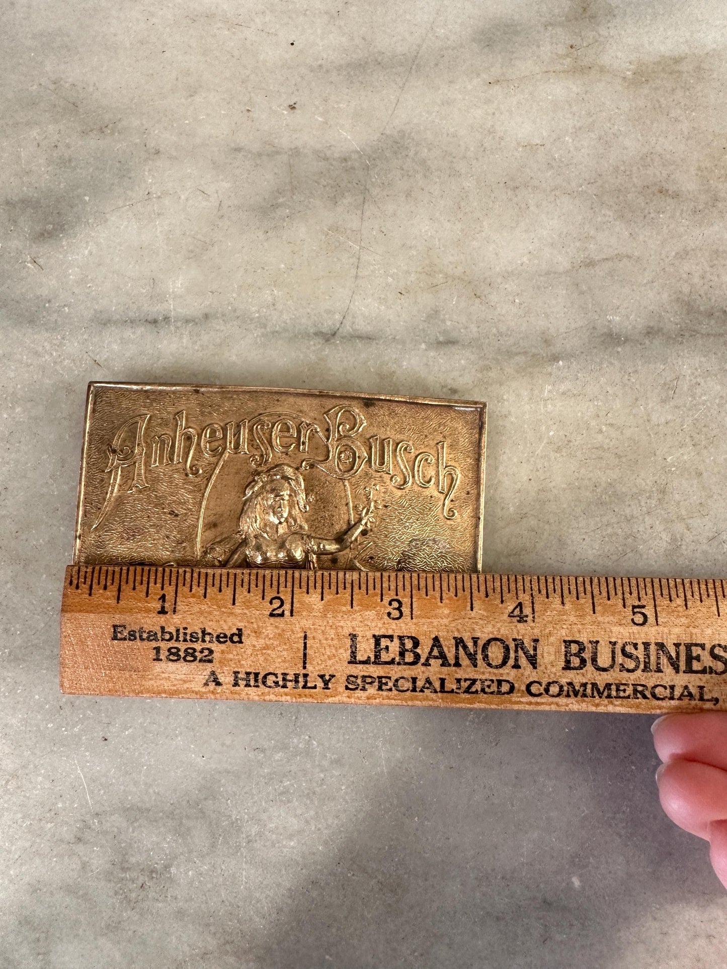 Anheuser Busch Budweiser Beer Sexy Woman Vintage Belt Buckle