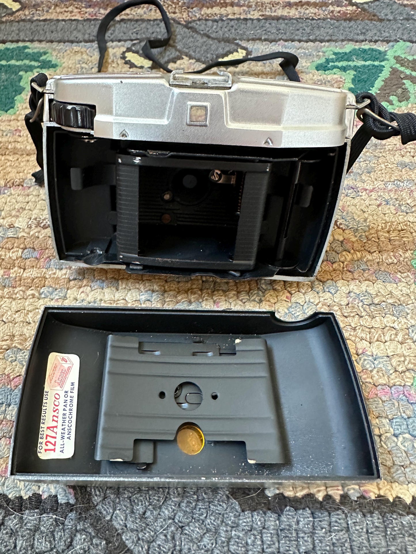 Ansco Lancer LG Camera Set: 1960s German Metal Camera with Flash