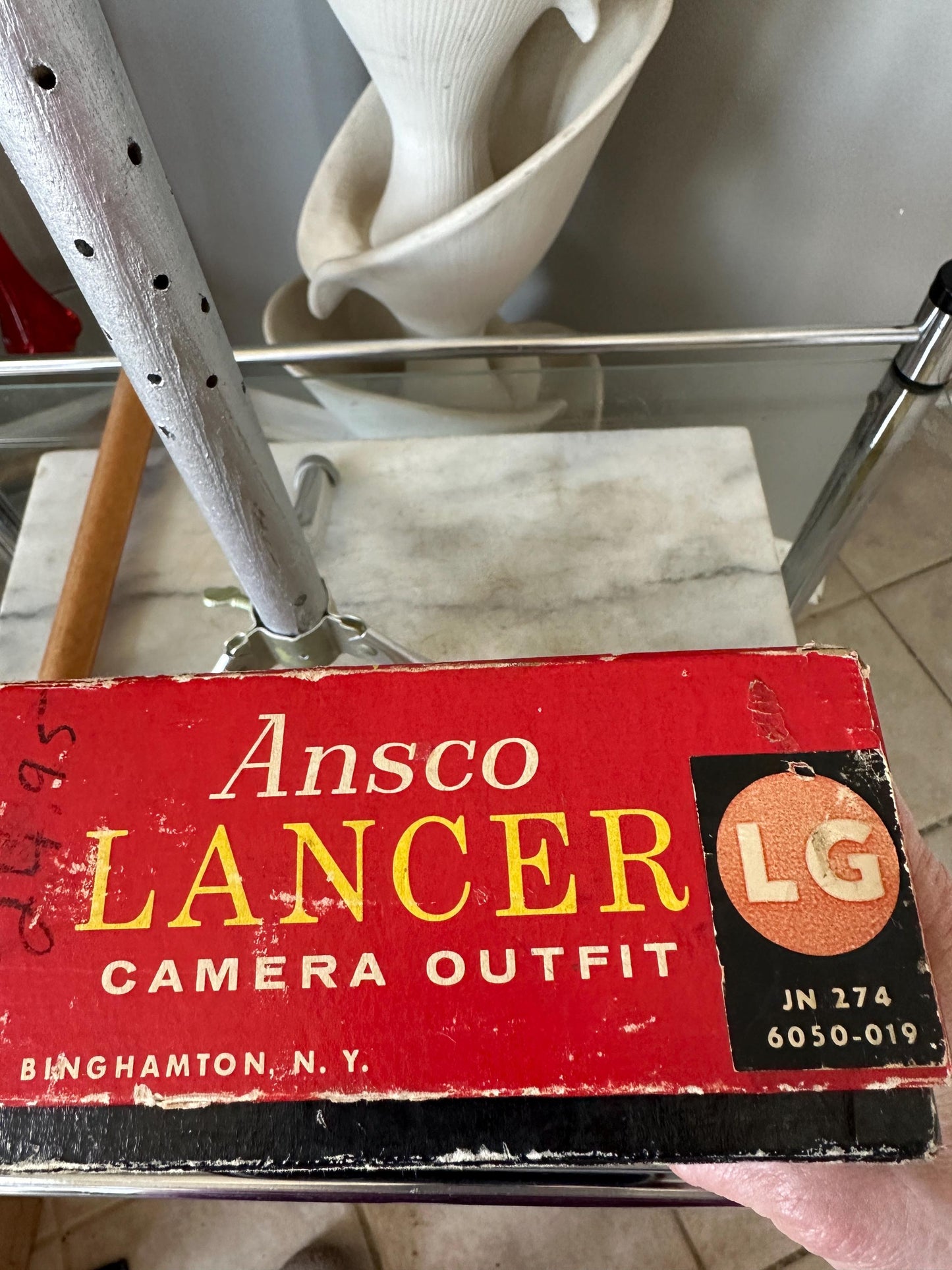 Ansco Lancer LG Camera Set: 1960s German Metal Camera with Flash