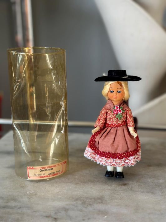 Vintage Original Schmider Trachten Garmisch Christel 4108 Germany Girl Doll 6"
