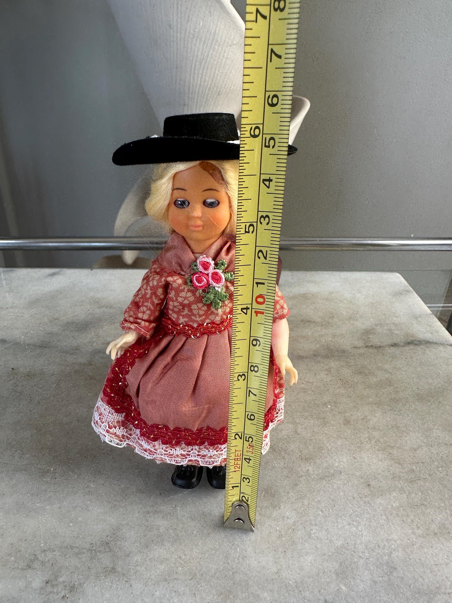 Vintage Original Schmider Trachten Garmisch Christel 4108 Germany Girl Doll 6"