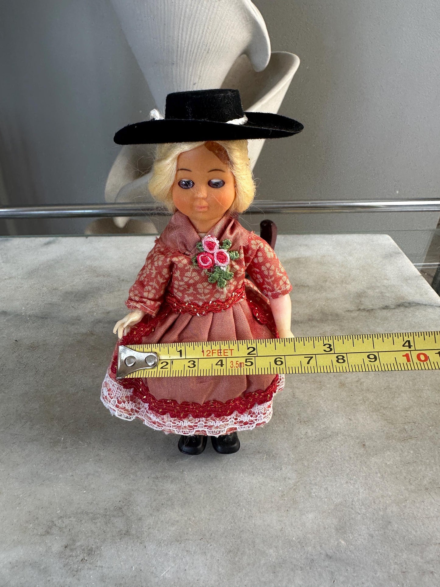 Vintage Original Schmider Trachten Garmisch Christel 4108 Germany Girl Doll 6"