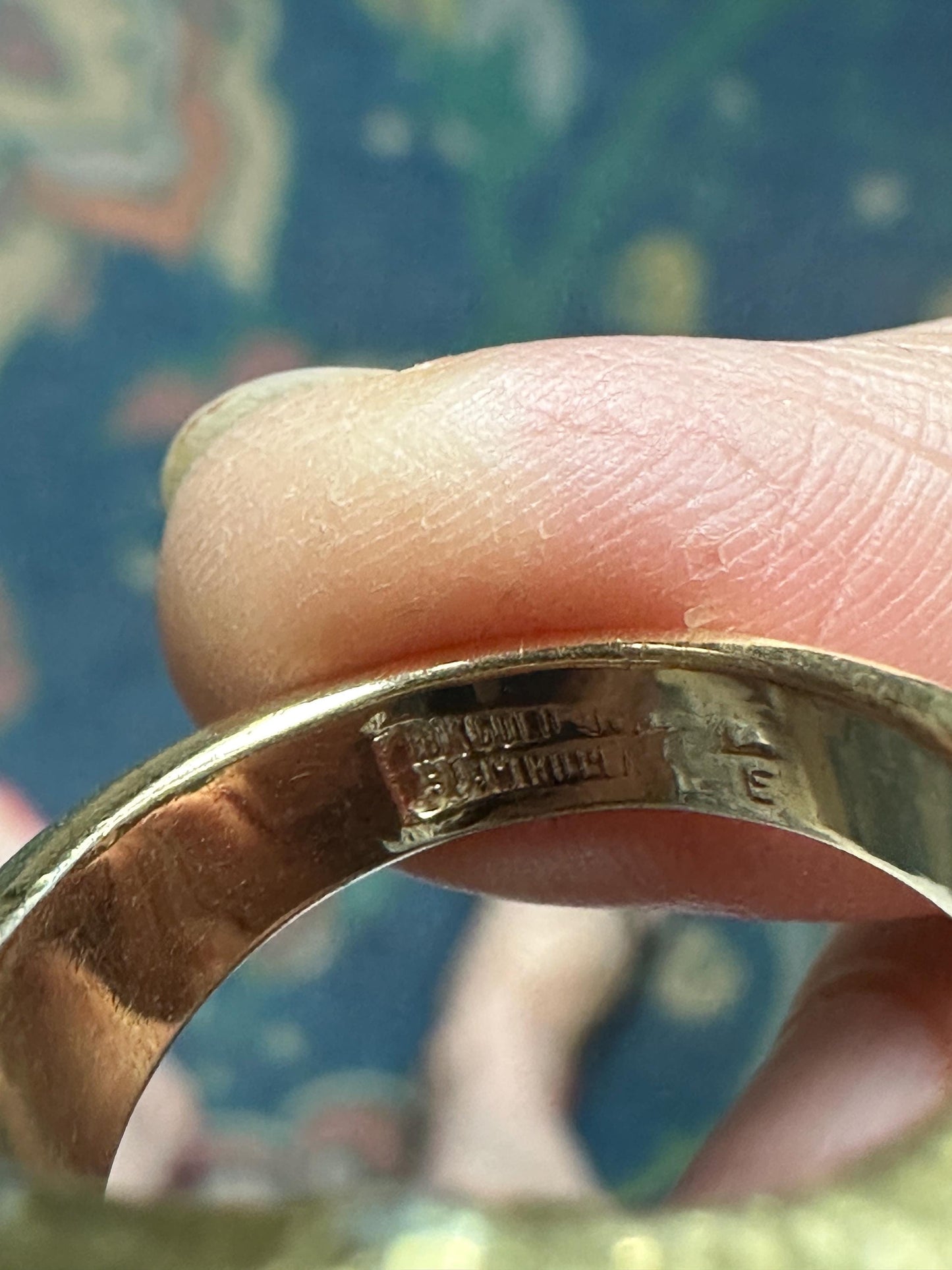 Vintage Clark & Coombs Lion Ring: 18K Gold Electroplate, Crystal Eyes