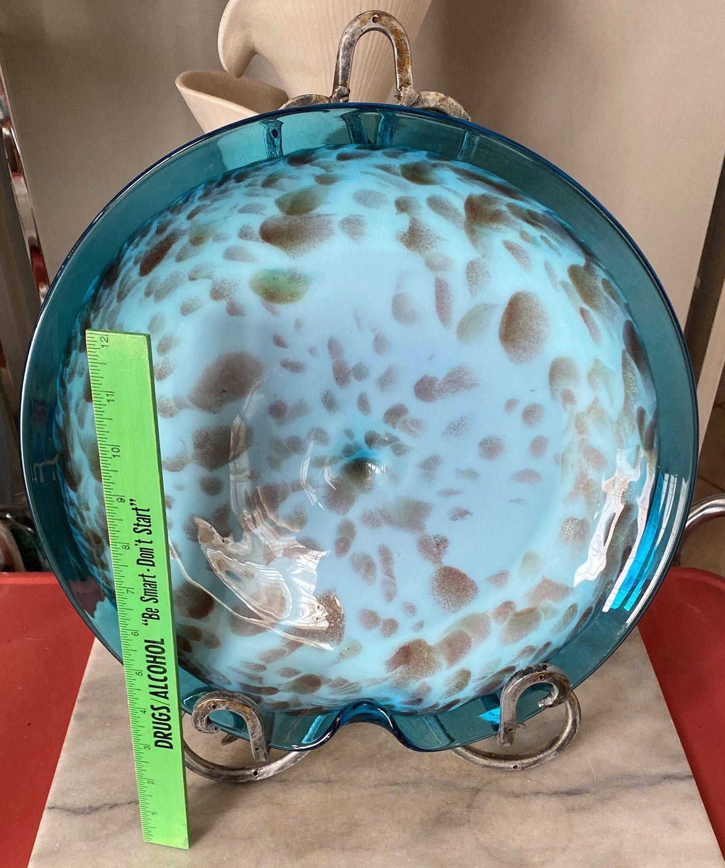 MCM Murano-style Art Glass Bowl