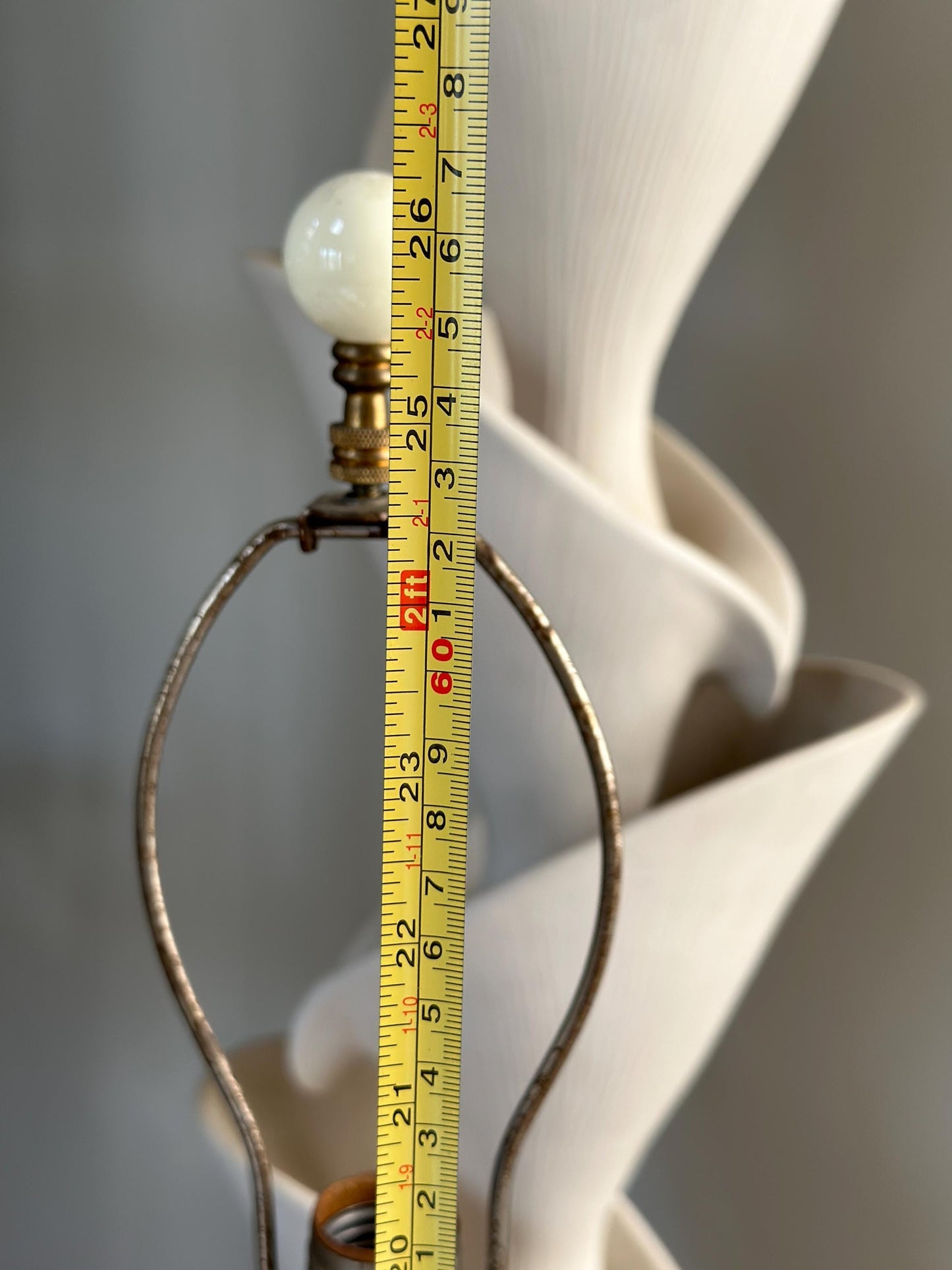 MCM Driftwood Table Lamp with Nightlight: Coastal Boho Decor