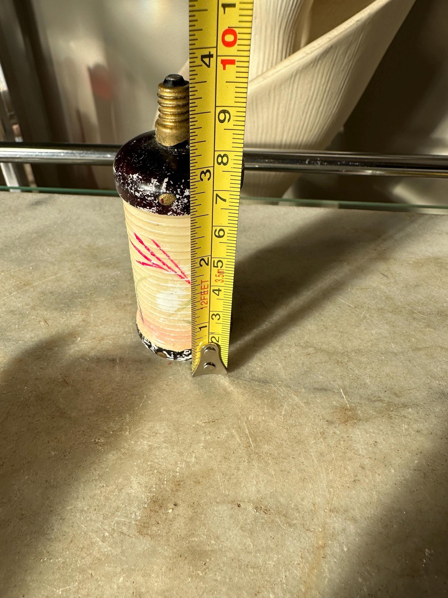 1930s Chinese Lantern 14V Milk Glass Christmas Light Bulbs Not Working - Set of 4