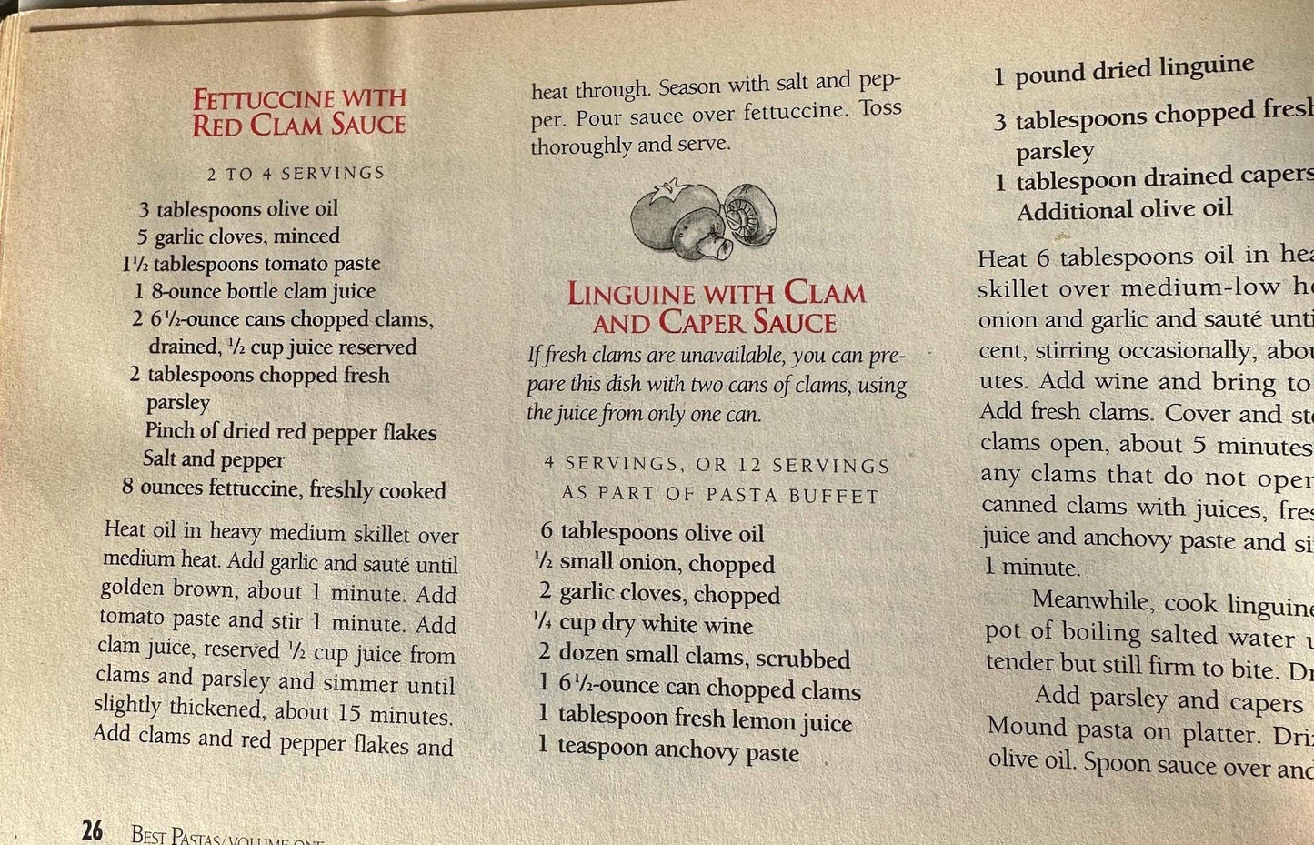 Vintage Cookbook Collection (Set of 3): Cutco, Lemons, Bon Appétit Pasta