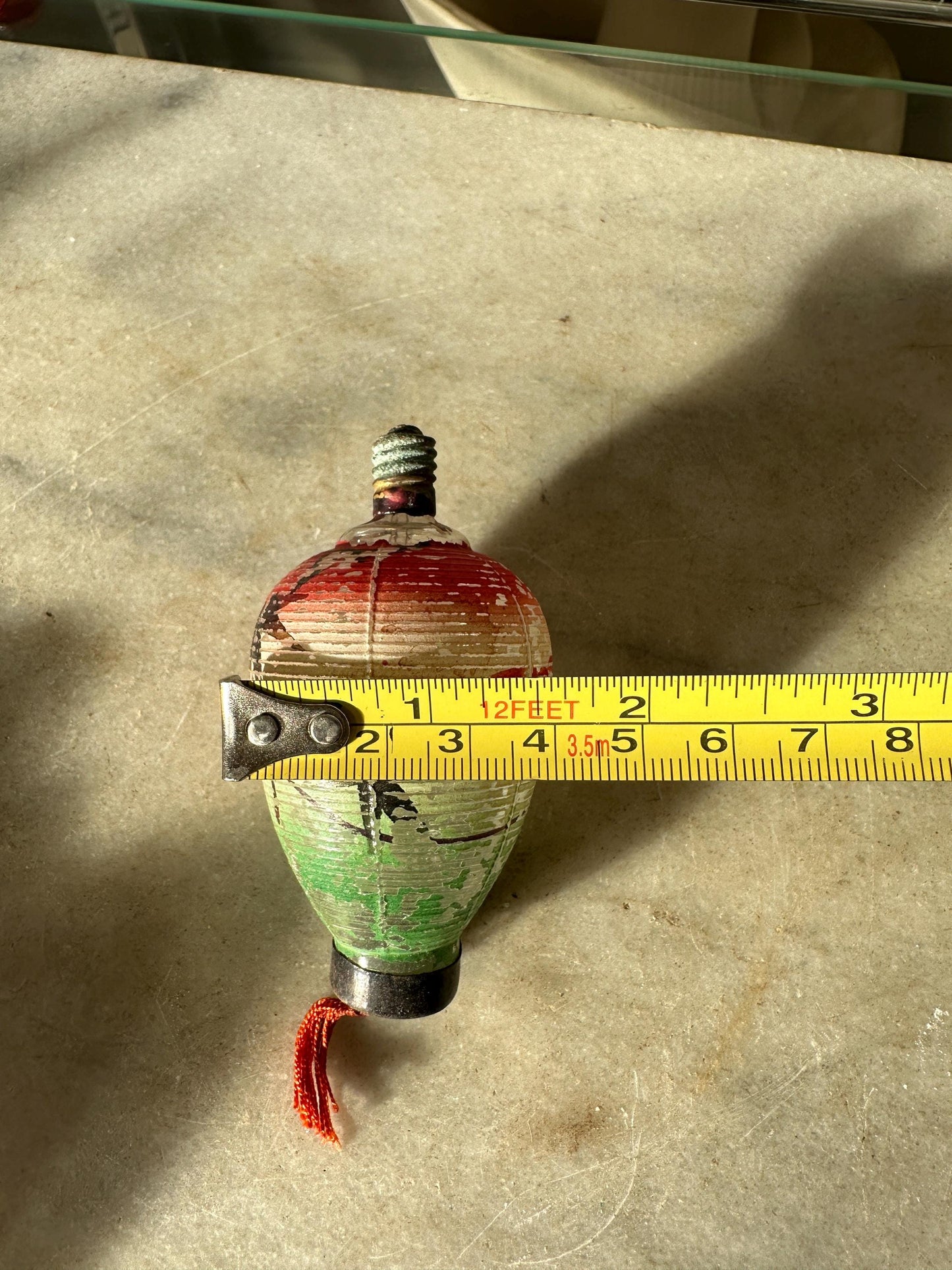 1930s Chinese Lantern 14V Milk Glass Christmas Light Bulbs Not Working - Set of 4