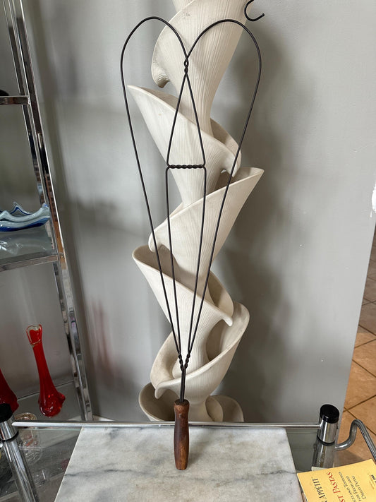 Vintage Carpet Beater with Wood Handle - Large | Primitive Decor | Shabby Chic | Cottage Chic