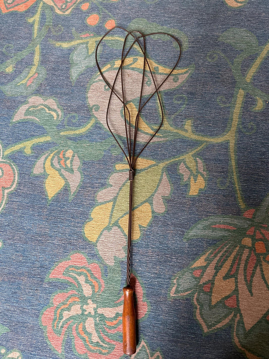 Vintage Carpet Beater with Wood Handle | Primitive Decor | Shabby Chic | Cottage Chic